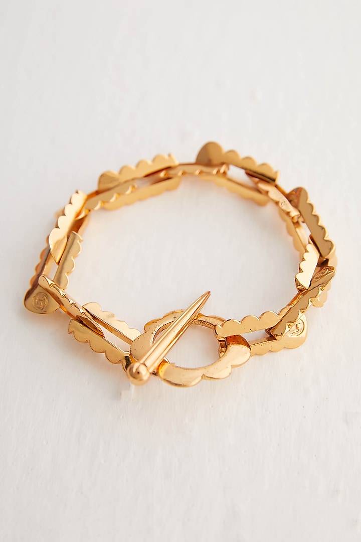 Gold Plated Chain Bracelet by Outhouse