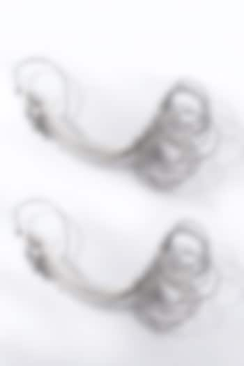 Silver Plated Motif Half-Hoop Earrings by Outhouse at Pernia's Pop Up Shop