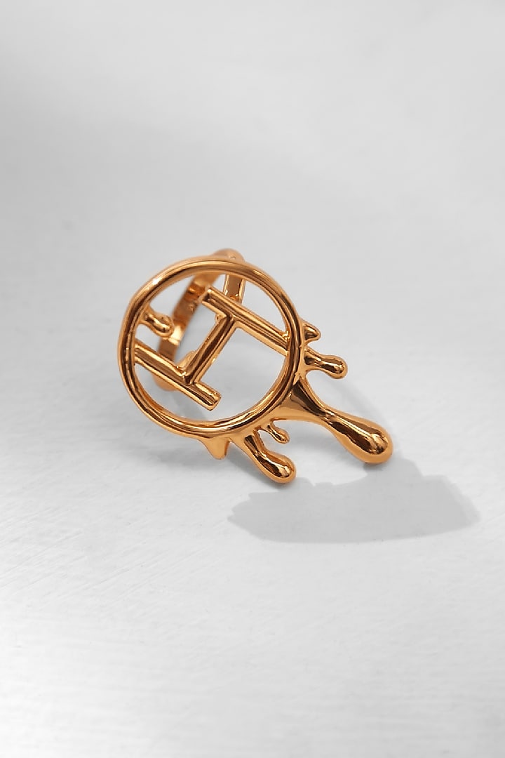 Gold Plated Cocktail Ring by Outhouse