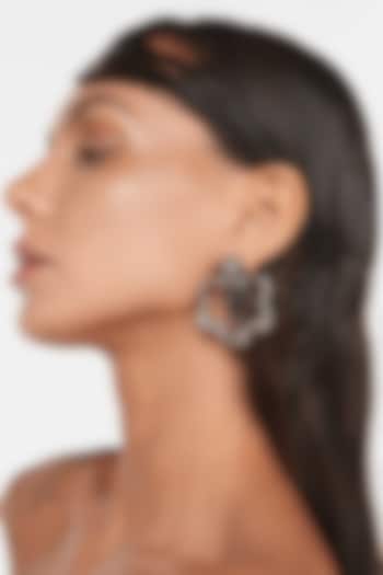 Silver Plated Amethyst Earrings by Outhouse at Pernia's Pop Up Shop