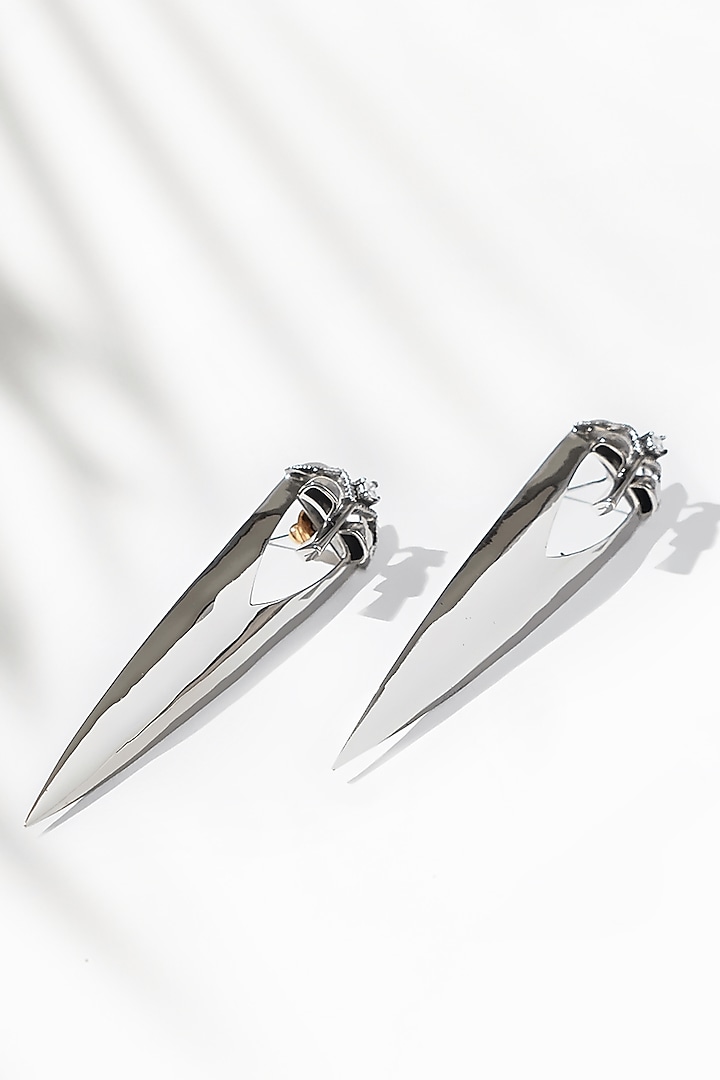 Silver Plated Cubic Zirconia Earrings by Outhouse at Pernia's Pop Up Shop