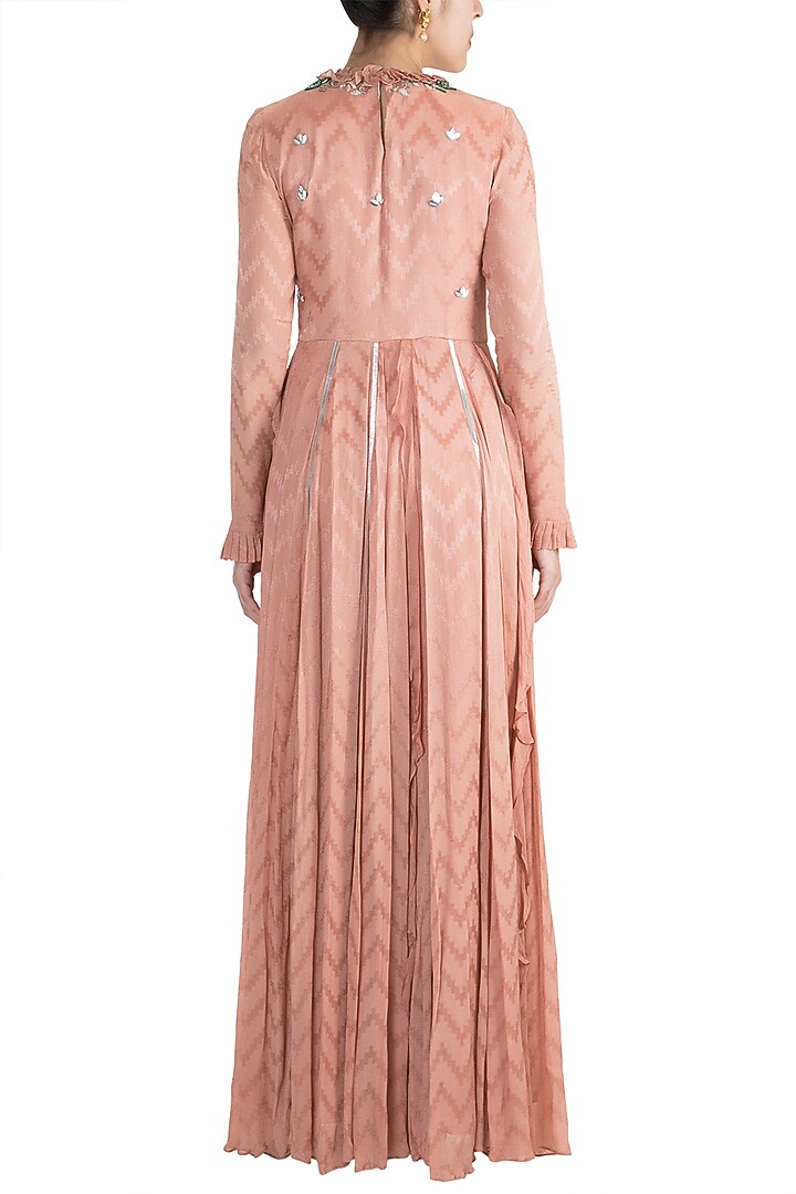Dawn Rose Wedding Anarkali With Dupatta by Ohaila Khan at Pernia's Pop Up Shop