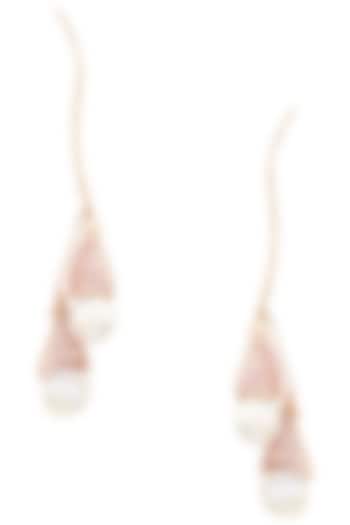 Rose Gold Plated Crystal and Swarovski Earrings by Outhouse