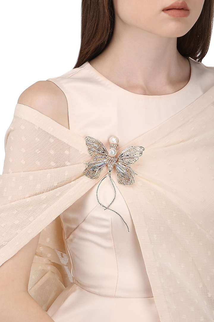 Rose gold plated butterfly brooch available only at Pernia's Pop Up Shop.