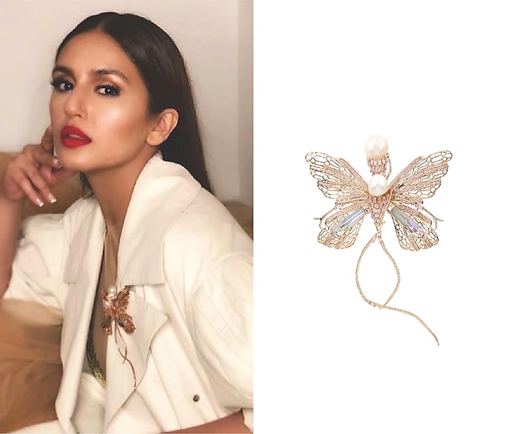 Rose gold plated butterfly brooch available only at Pernia's Pop Up Shop.