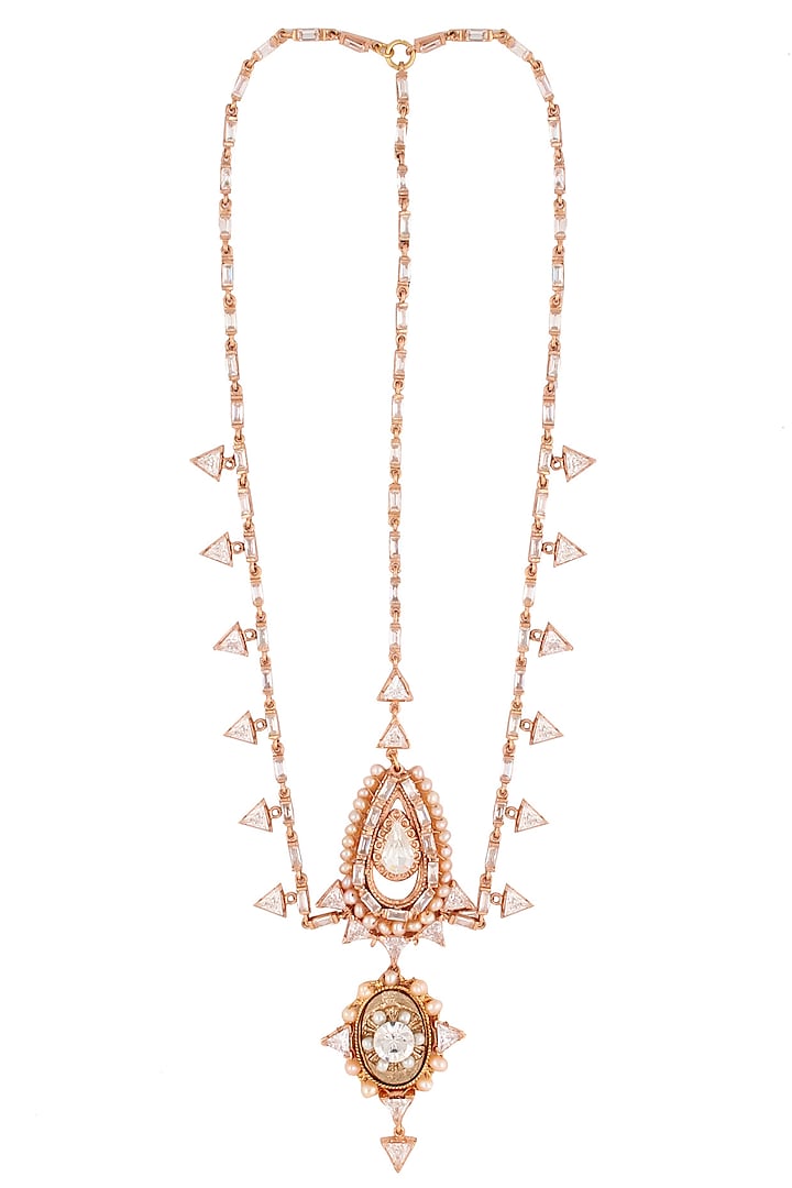 Rose gold plated jewel me headgear available only at Pernia's Pop Up Shop.