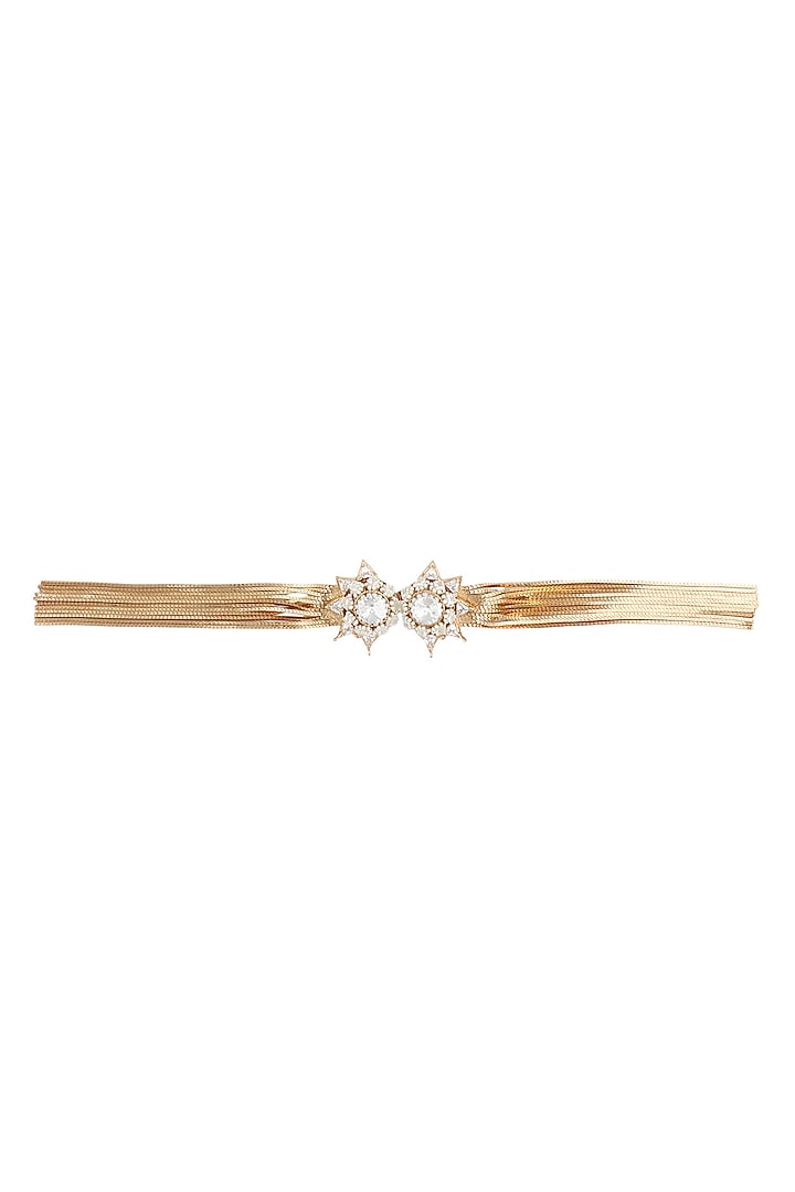 Rose gold plated the bridezilla collar pin by Outhouse