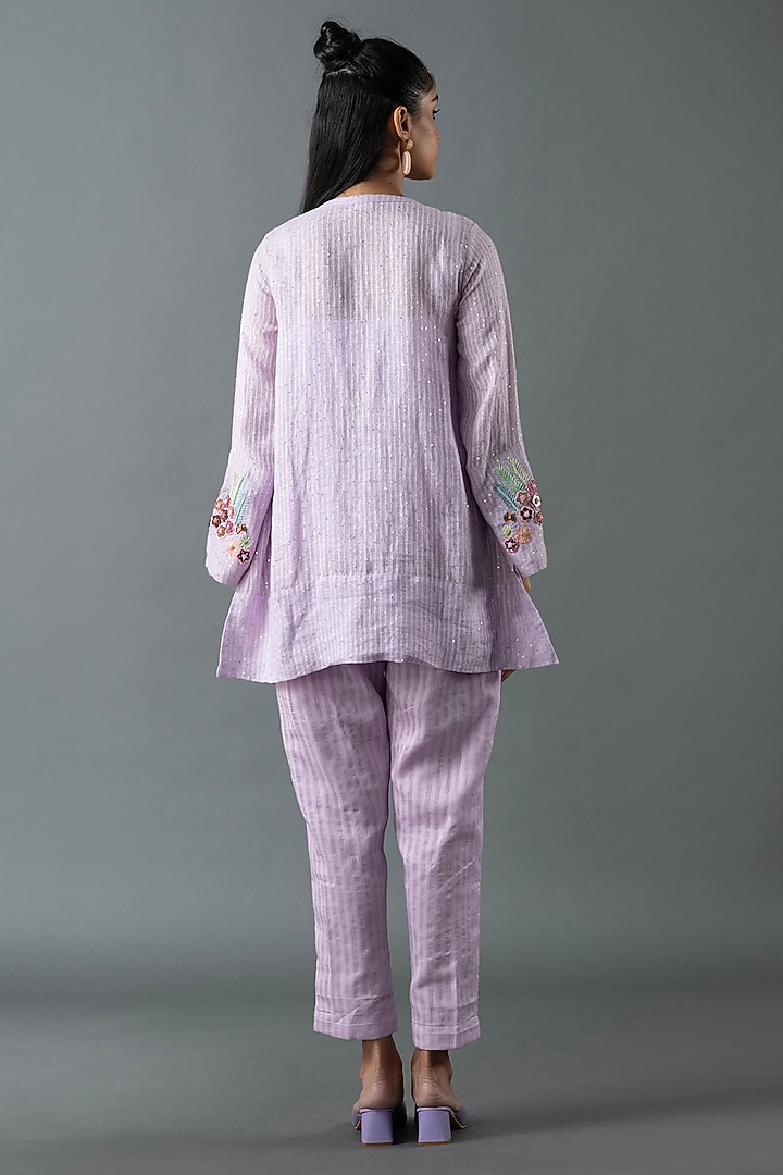 Lilac Linen Co-Ord Set by OJA at Pernia's Pop Up Shop
