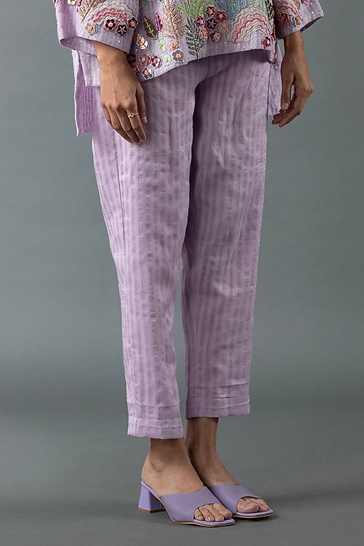Lilac Linen Co-Ord Set by OJA at Pernia's Pop Up Shop