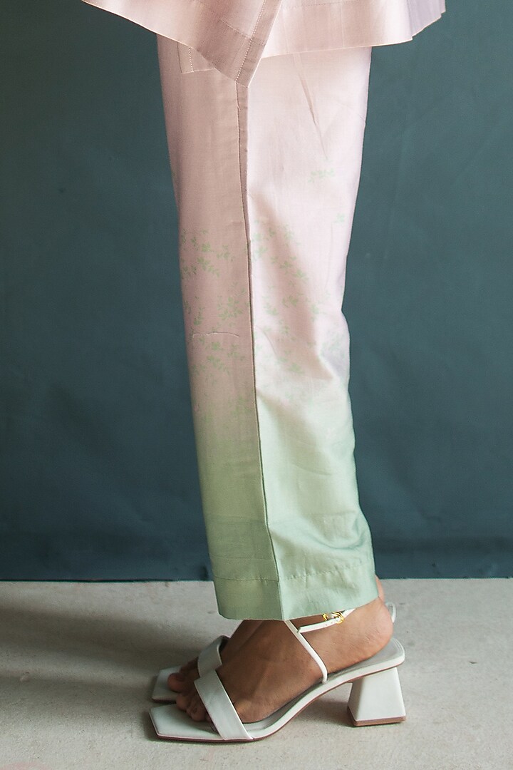 Lilac Handloom Silk Chanderi Co-Ord Set by OJA at Pernia's Pop Up Shop