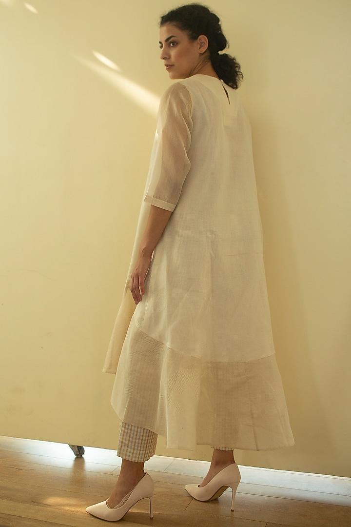 Cream Embroidered Tunic Set by OJA at Pernia's Pop Up Shop