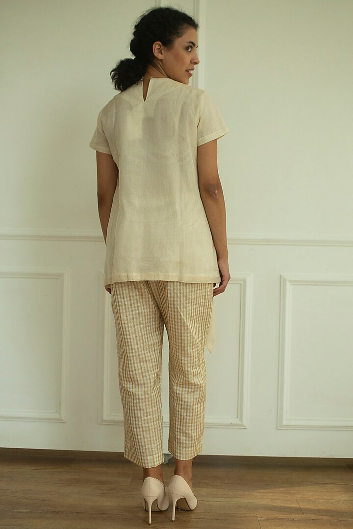 Cream Embroidered Tunic Set by OJA at Pernia's Pop Up Shop