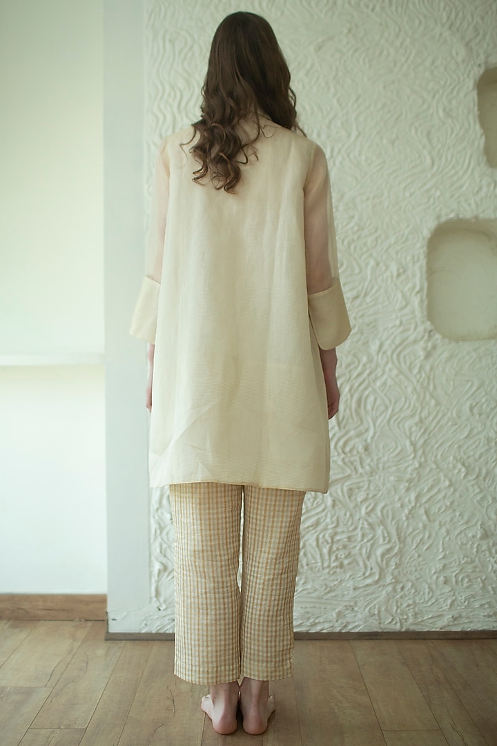 Cream Embroidered Tunic Set by OJA at Pernia's Pop Up Shop