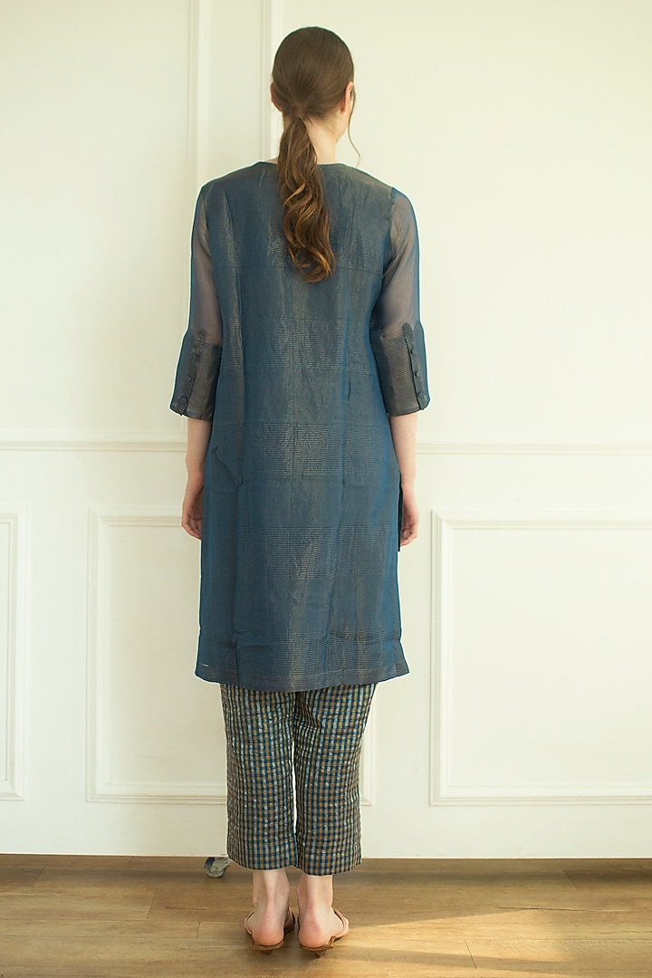 Marina Handloom Linen Silk Tunic Set by OJA at Pernia's Pop Up Shop