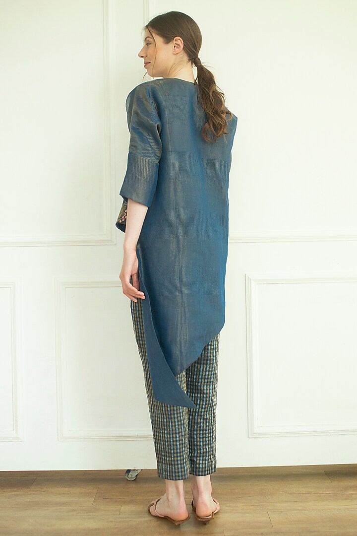 Marina Handloom Linen Silk Tunic Set by OJA at Pernia's Pop Up Shop