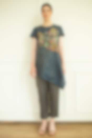 Marina Handloom Linen Silk Tunic Set by OJA at Pernia's Pop Up Shop