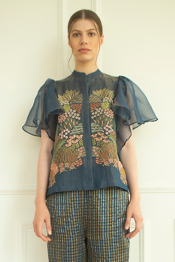 Marina Handloom Linen Silk Tunic Set by OJA at Pernia's Pop Up Shop
