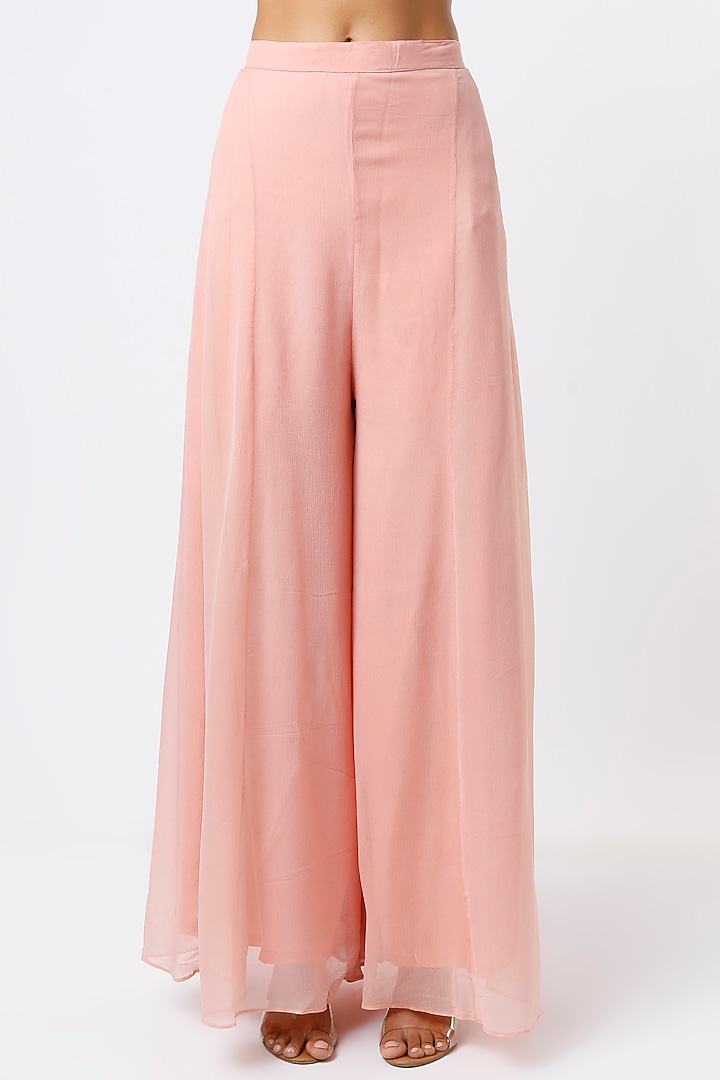 Blush Pink Embroidered Cape Set by Ojasvini at Pernia's Pop Up Shop