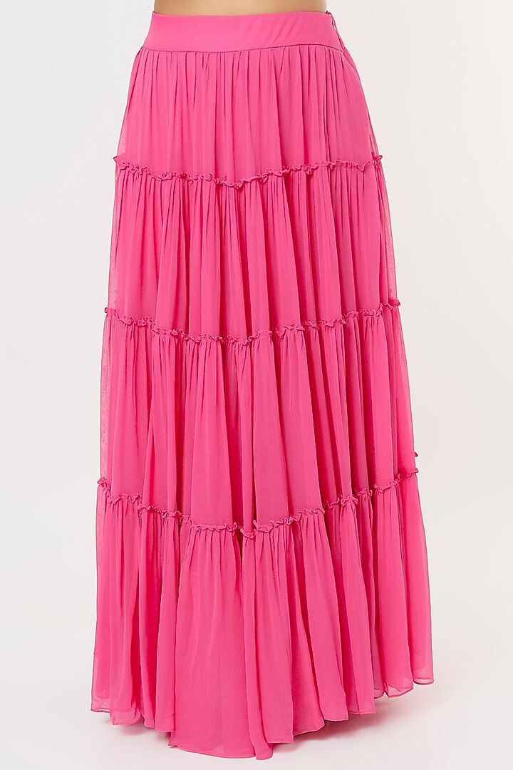 Pink Embroidered Kurta Set by Ojasvini at Pernia's Pop Up Shop