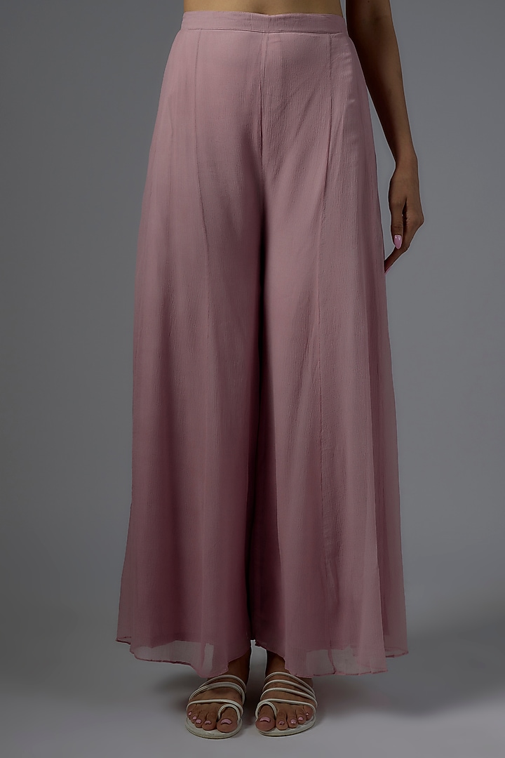 Pink Chiffon Co-Ord Set by Ojasvini at Pernia's Pop Up Shop