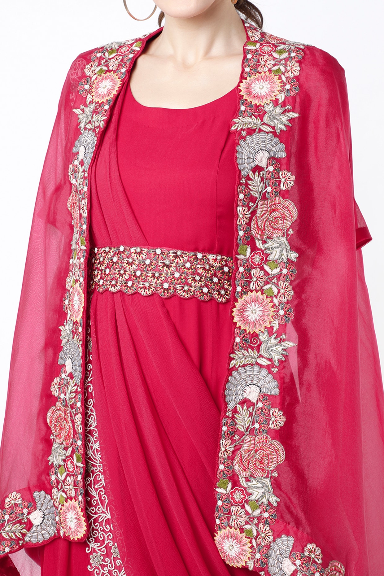 Fox Georgette Anarkali Gown with Digital Print – Sukriti Store