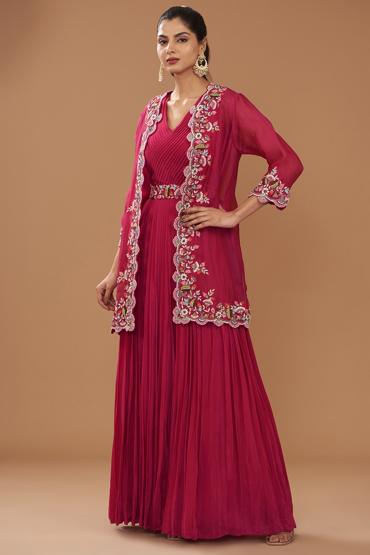 Embroidered RFP225 Designer Georgette Gown at Rs 1499 in Surat | ID:  22990603648