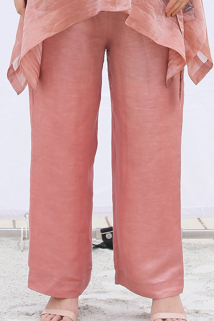 Dusty Pink Embroidered Jacket Set by OJA at Pernia's Pop Up Shop