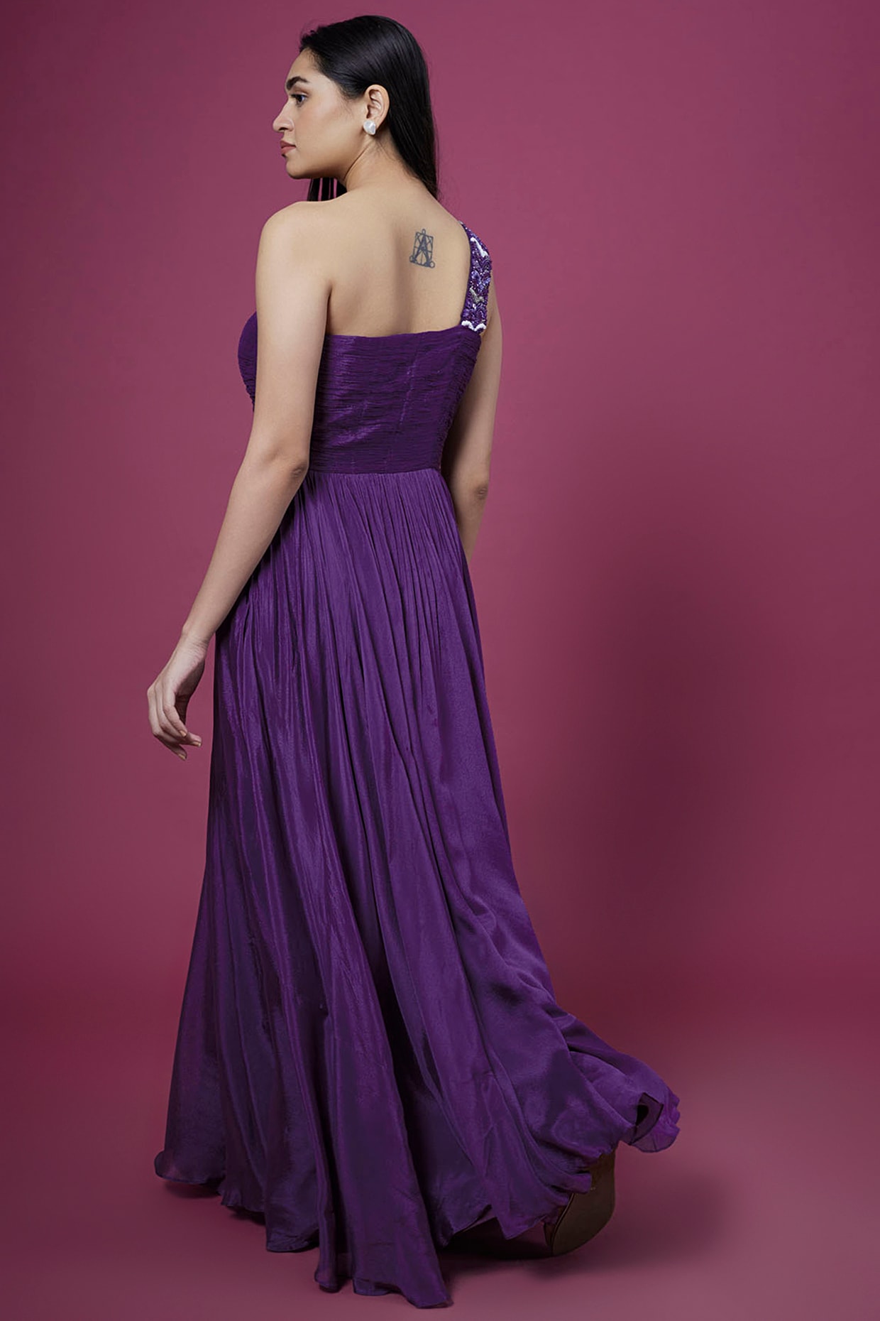 Lilac Chiffon Dress