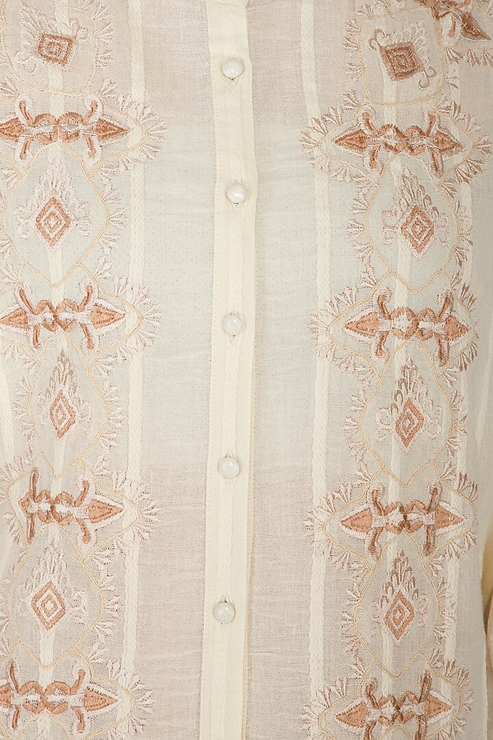 Ivory Embroidered Top by Ollari at Pernia's Pop Up Shop