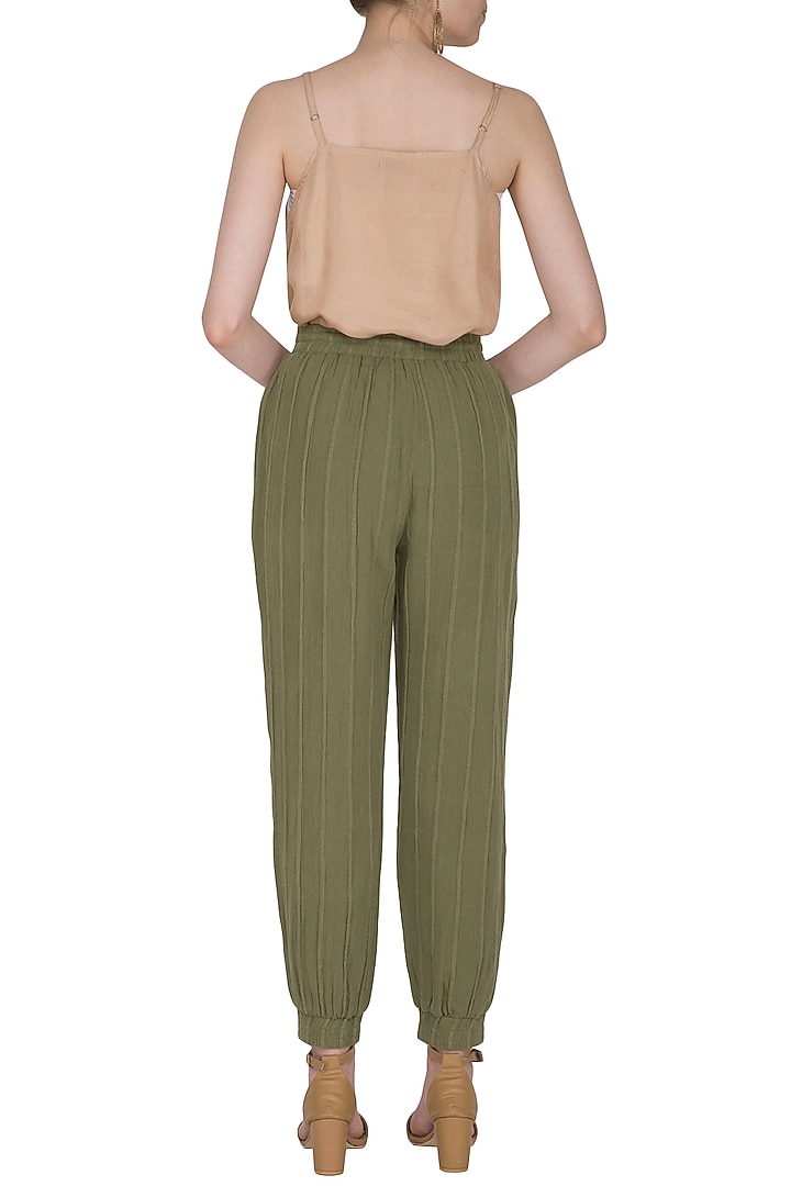 Green Jogger Pants by Ollari at Pernia's Pop Up Shop