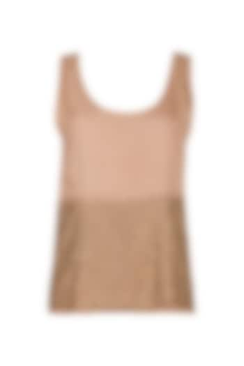 Chestnut Hand Beaded Tank Top by Ollari