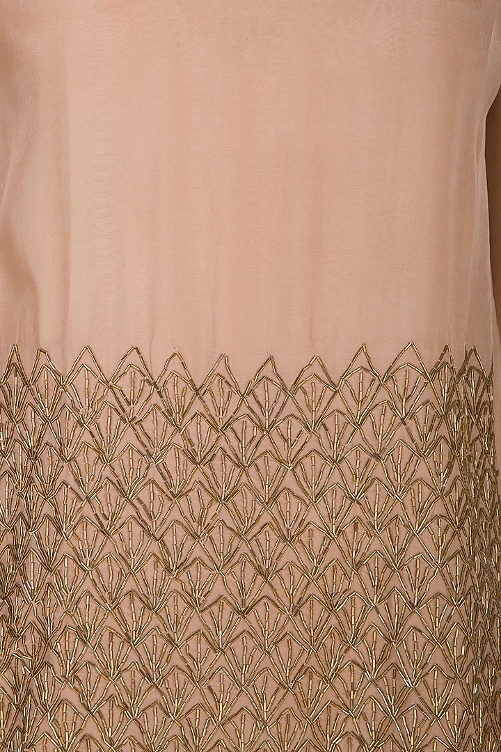 Chestnut Hand Beaded Tank Top by Ollari at Pernia's Pop Up Shop
