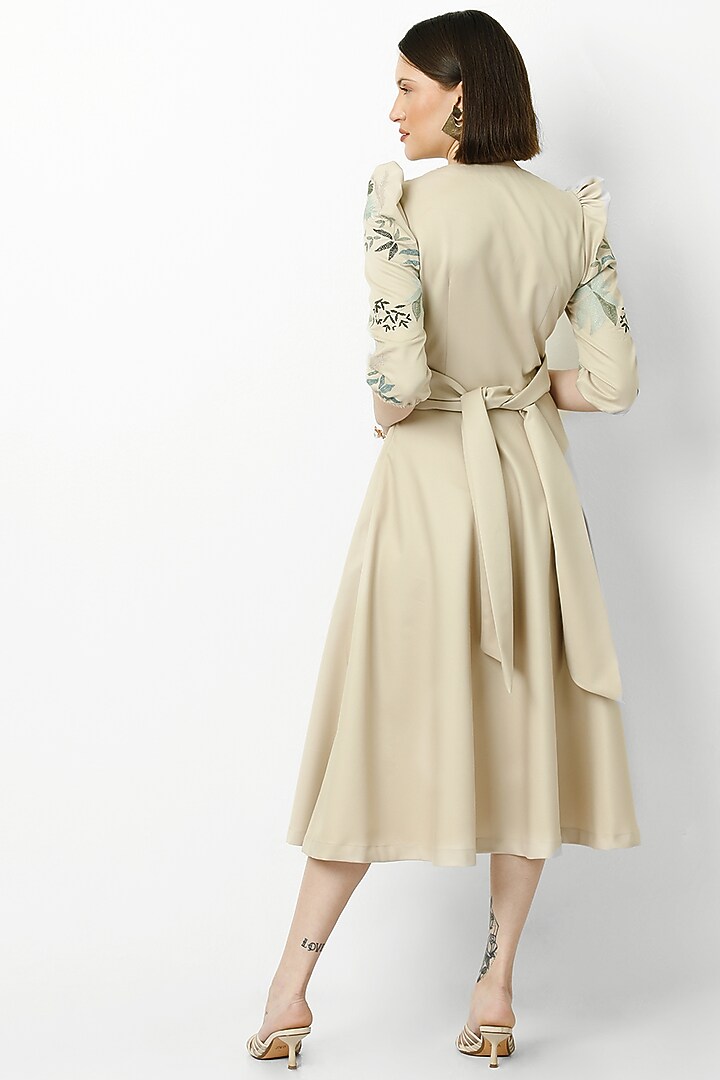 Oat Viscose Suiting Summer Dress by Our Love at Pernia's Pop Up Shop