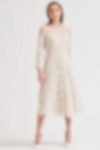 White Summer Dress With Cutwork by Our Love at Pernia's Pop Up Shop