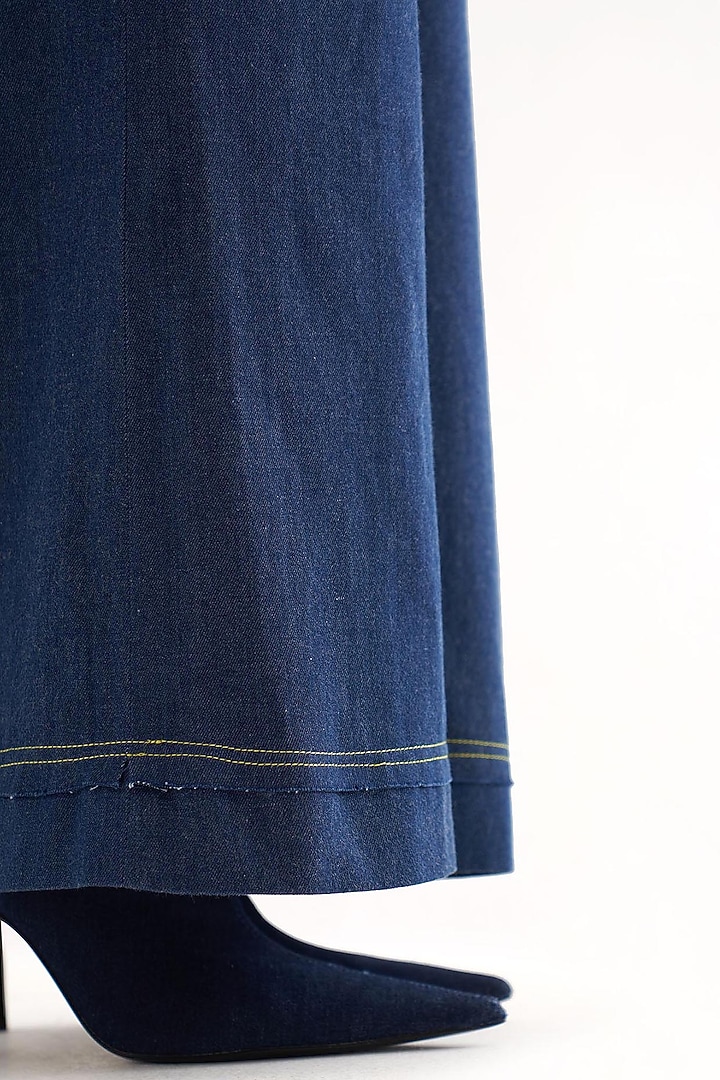 Galaxy Blue Denim Strapless Jumpsuit by Our Love at Pernia's Pop Up Shop
