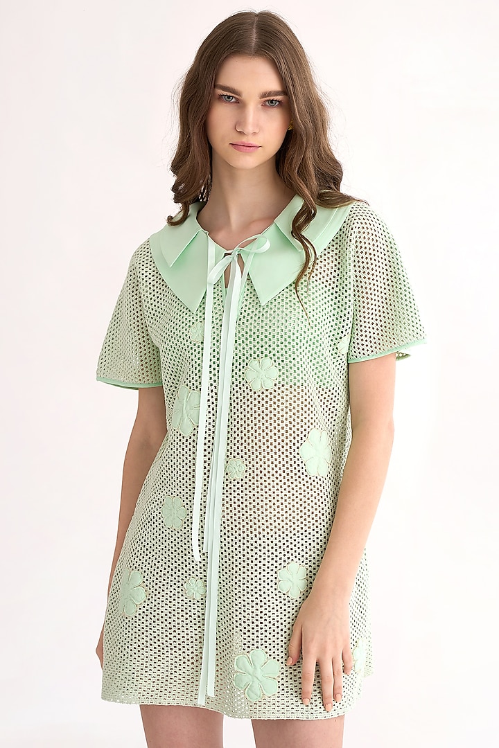 Mint Green Mesh Tunic by Our Love