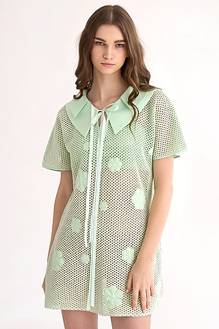 Mint Green Mesh Tunic by Our Love