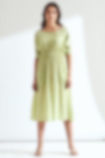 Tea Green Lace Embroidered Summer Dress by Our Love at Pernia's Pop Up Shop