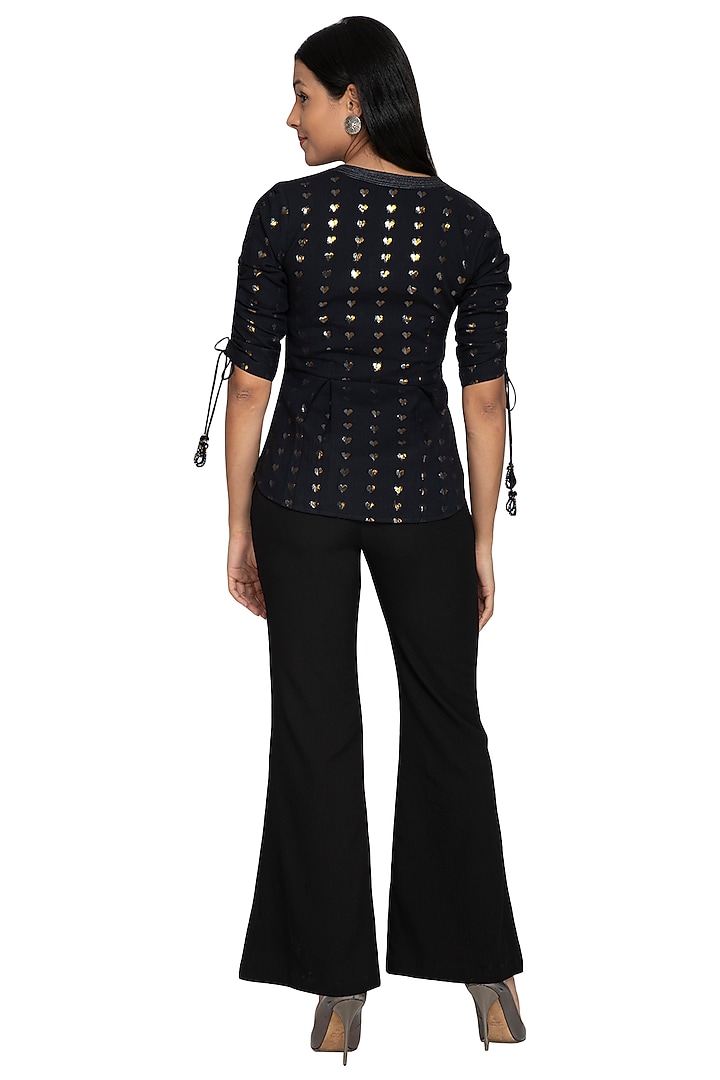 Black Fit & Flare Pants by Our Love at Pernia's Pop Up Shop