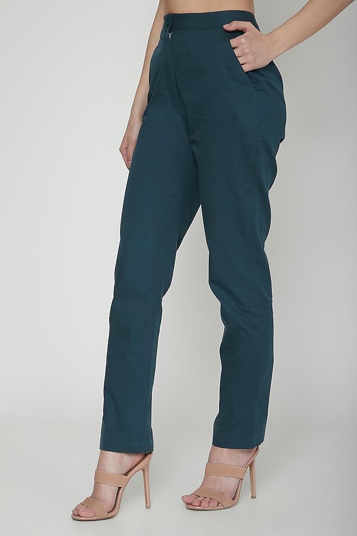 Teal Green Formal Trouser Pants by Our Love