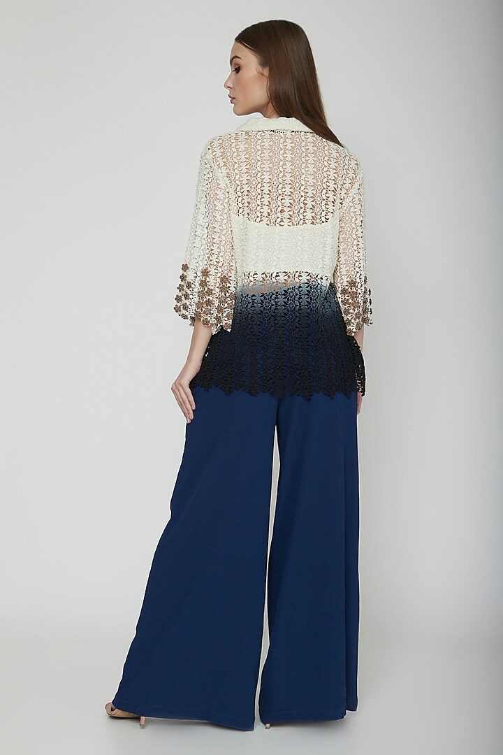 BELOVED LACE TROUSER IN BLUE, PANTS