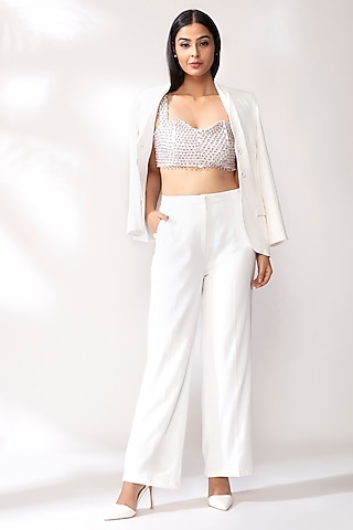 White Crystal Power Suit by Our Love