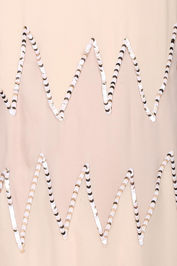 Blush 3D floral cutout petal work sharara gown available only at Pernia's Pop Up Shop.