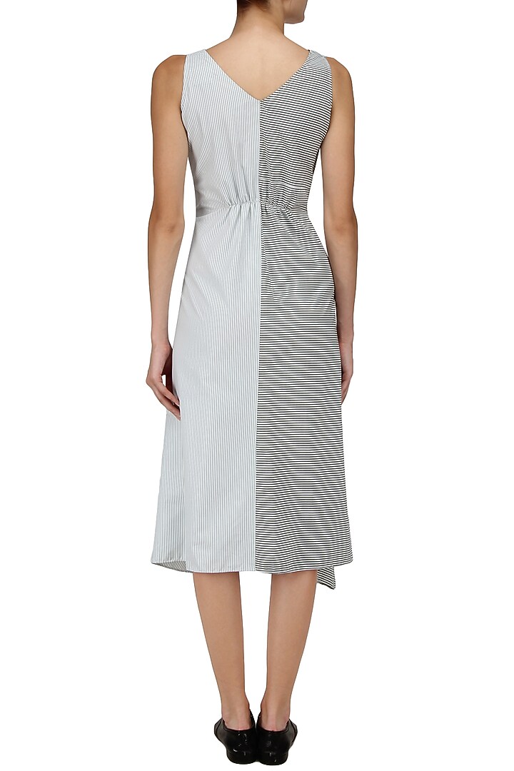 Grey half and half sleeveless maxi dress available only at Pernia's Pop Up Shop.