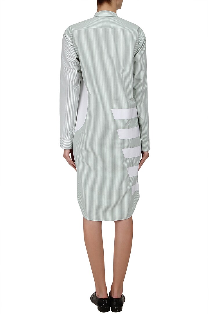 Mint button down shirt dress available only at Pernia's Pop Up Shop.