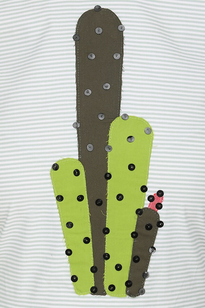 Mint cactus patchwork maxi dress available only at Pernia's Pop Up Shop.