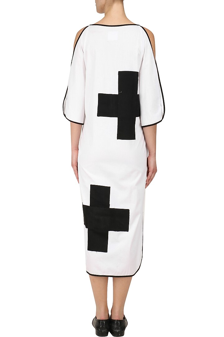 White cold shoulder maxi dress available only at Pernia's Pop Up Shop.