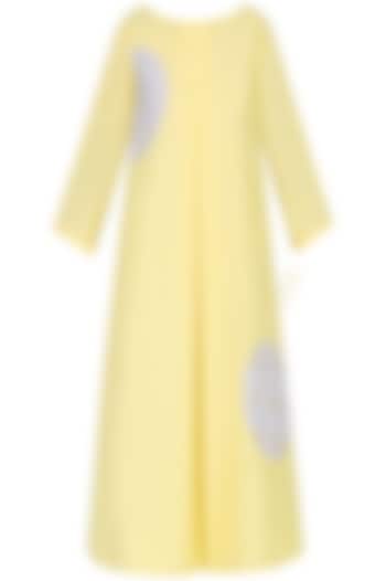 Yellow and Grey Circle Dress by Olio