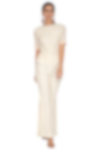 Cream Dotted Top by Our Love at Pernia's Pop Up Shop