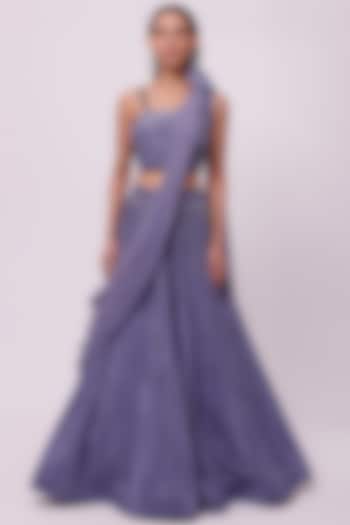 Lavender Embellished Wedding Lehenga Set by Onaya at Pernia's Pop Up Shop